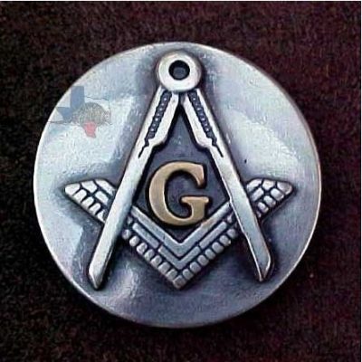 Sheath Concho (1") (Small Masonic)