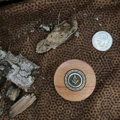 <B>Masonic Token</B> - Acacia Koa - #1<strong><span style="color: #008000;"><span style="font-size: large;">SOLD </span> </span></strong>