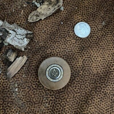 <B>Masonic Token</B> - English Walnut 2 <strong><span style="color: #008000;"><span style="font-size: large;">SOLD </span> </span></strong>