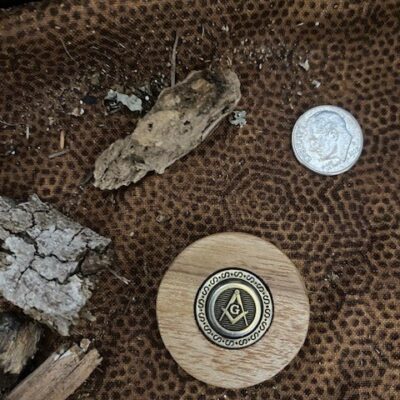 <B>Masonic Token</B> - Nicaraguan Rosewood - #1