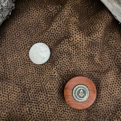 <B>Masonic Token</B> - Padauk 4