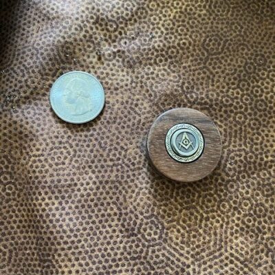 <B>Masonic Token</B> - Cocobolo 2