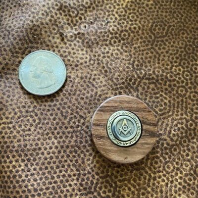 <B>Masonic Token</B> - Cocobolo 3