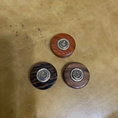 <B>Masonic Tokens</B> - Wenge 1- Cocobolo 4 - Padauk 4